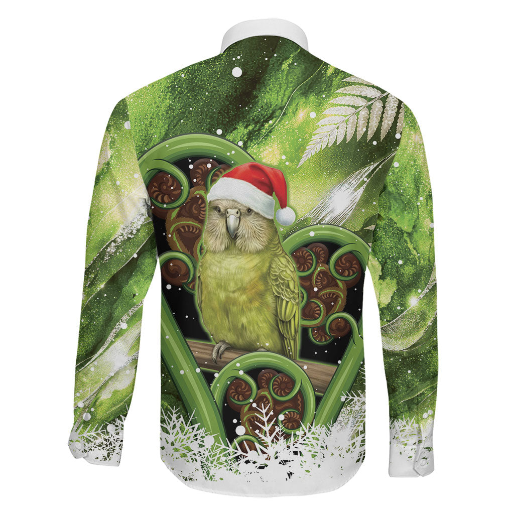 Kakapo New Zealand Christmas In July Family Matching Puletasi and Hawaiian Shirt NZ Aroha Koru Fern Marble Vibes LT14 - Polynesian Pride