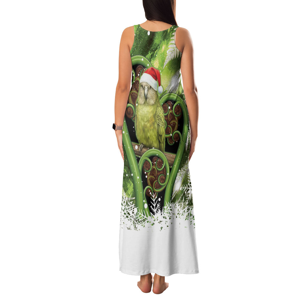 Kakapo New Zealand Christmas In July Family Matching Tank Maxi Dress and Hawaiian Shirt NZ Aroha Koru Fern Marble Vibes LT14 - Polynesian Pride