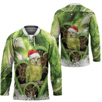 Kakapo New Zealand Christmas In July Hockey Jersey NZ Aroha Koru Fern Marble Vibes LT14 - Polynesian Pride