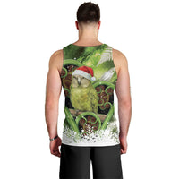 Kakapo New Zealand Christmas In July Men Tank Top NZ Aroha Koru Fern Marble Vibes LT14 - Polynesian Pride