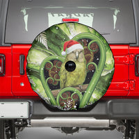 Kakapo New Zealand Christmas In July Spare Tire Cover NZ Aroha Koru Fern Marble Vibes LT14 - Polynesian Pride