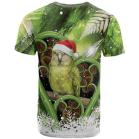 Kakapo New Zealand Christmas In July T Shirt NZ Aroha Koru Fern Marble Vibes LT14 - Polynesian Pride