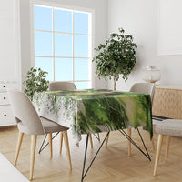 Kakapo New Zealand Christmas In July Tablecloth NZ Aroha Koru Fern Marble Vibes LT14 - Polynesian Pride