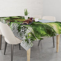 Kakapo New Zealand Christmas In July Tablecloth NZ Aroha Koru Fern Marble Vibes LT14 - Polynesian Pride