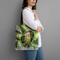 Kakapo New Zealand Christmas In July Tote Bag NZ Aroha Koru Fern Marble Vibes LT14 - Polynesian Pride