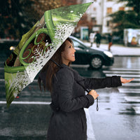 Kakapo New Zealand Christmas In July Umbrella NZ Aroha Koru Fern Marble Vibes LT14 - Polynesian Pride