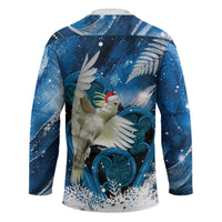 Sulphur-crested Cockatoo New Zealand Christmas In July Hockey Jersey NZ Aroha Koru Fern Marble Vibes LT14 - Polynesian Pride
