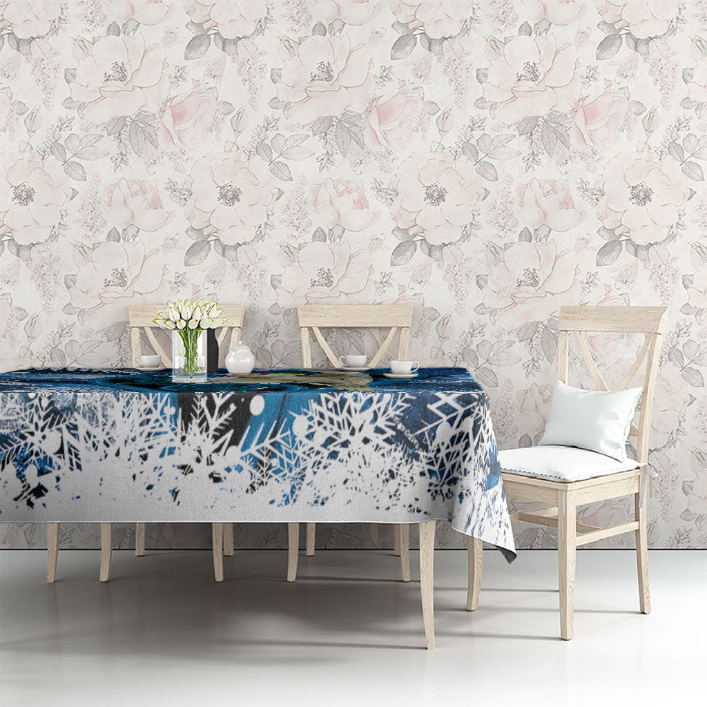 Sulphur-crested Cockatoo New Zealand Christmas In July Tablecloth NZ Aroha Koru Fern Marble Vibes LT14 - Polynesian Pride