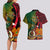 Vanuatu and Papua New Guinea Couples Matching Long Sleeve Bodycon Dress and Hawaiian Shirt Vanuatuan With PNG Polynesian Pattern LT14 - Polynesian Pride