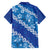 Vintage Blue Polynesia Hawaiian Shirt Plumeria With Hibiscus Tropical Vibes