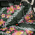 Green Polynesia Back Car Seat Cover Plumeria With Hibiscus Pattern Tropical Vibes