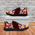 Oxblood Polynesia Sneakers Plumeria With Hibiscus Pattern Tropical Vibes