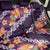 Purple Polynesia Back Car Seat Cover Plumeria With Hibiscus Pattern Tropical Vibes