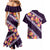 Purple Polynesia Couples Matching Mermaid Dress and Hawaiian Shirt Plumeria With Hibiscus Pattern Tropical Vibes