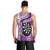 Personalised New Zealand Darts Men Tank Top Aotearoa Fern Mix Paua Shell Manaia - Purple