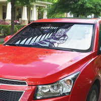 New Zealand Silver Fern Rugby Custom Auto Sun Shade Go All Black Purple Maori Paua Shell - Polynesian Pride