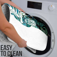 New Zealand Silver Fern Rugby Custom Bathroom Set Go All Black Turquoise Maori Paua Shell - Polynesian Pride