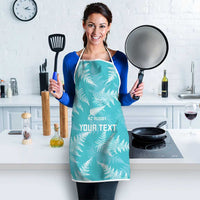 New Zealand Silver Fern Rugby Custom Apron Go Aotearoa Champions Turquoise Version - Polynesian Pride