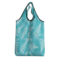 New Zealand Silver Fern Rugby Custom Grocery Bag Go Aotearoa Champions Turquoise Version - Polynesian Pride