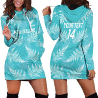 New Zealand Silver Fern Rugby Custom Hoodie Dress Go Aotearoa Champions Turquoise Version - Polynesian Pride