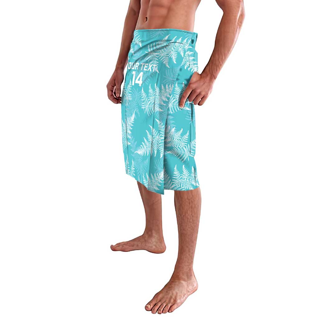 New Zealand Silver Fern Rugby Custom Lavalava Go Aotearoa Champions Turquoise Version - Polynesian Pride