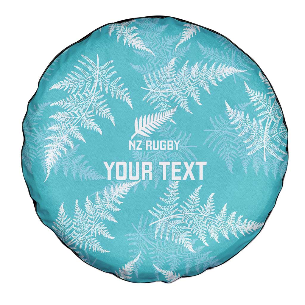 New Zealand Silver Fern Rugby Custom Spare Tire Cover Go Aotearoa Champions Turquoise Version - Polynesian Pride