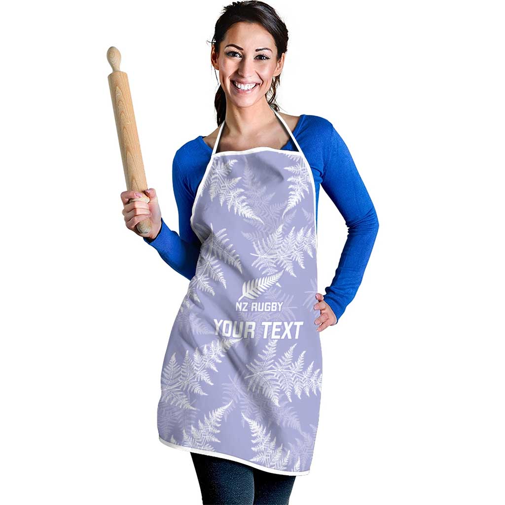 New Zealand Silver Fern Rugby Custom Apron Go Aotearoa Champions Purple Version - Polynesian Pride