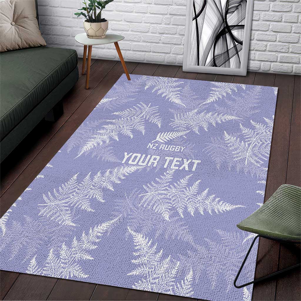 New Zealand Silver Fern Rugby Custom Area Rug Go Aotearoa Champions Purple Version LT14 Purple - Polynesian Pride