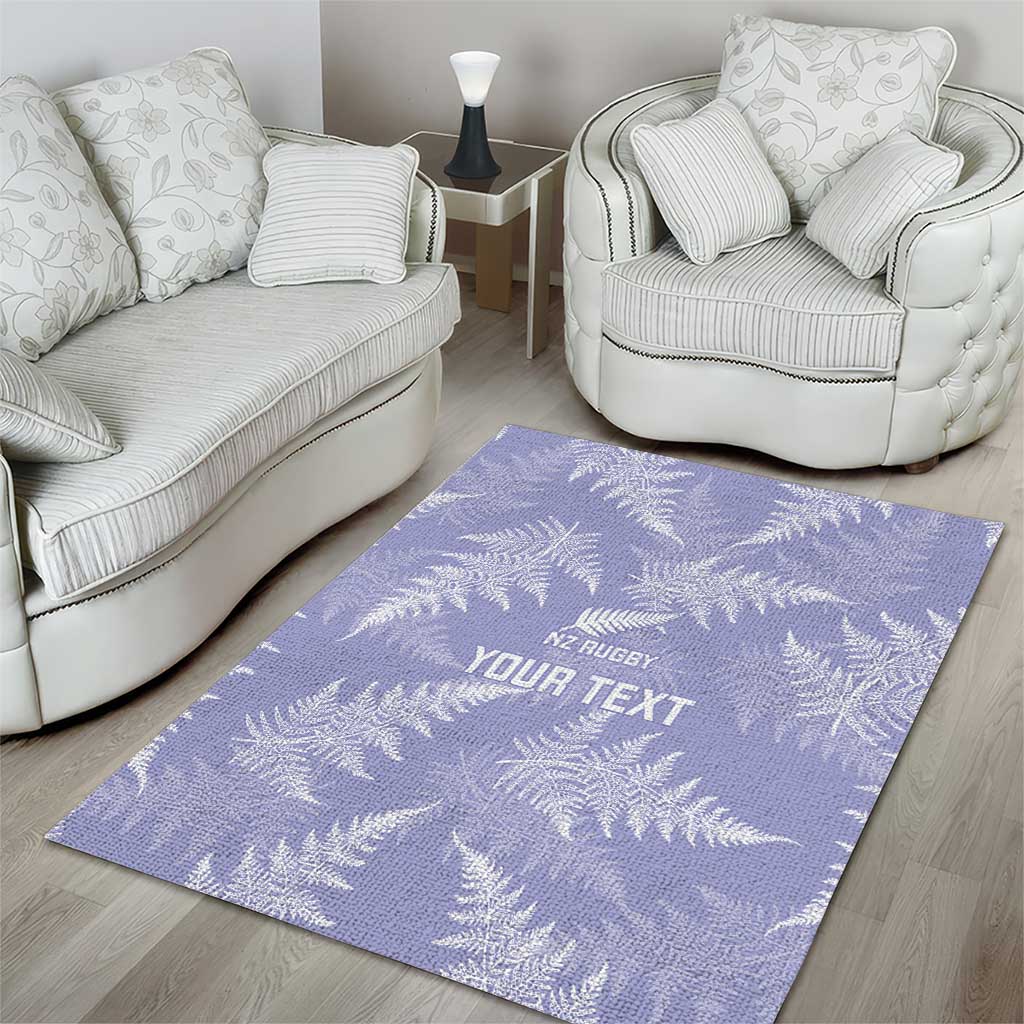 New Zealand Silver Fern Rugby Custom Area Rug Go Aotearoa Champions Purple Version LT14 - Polynesian Pride