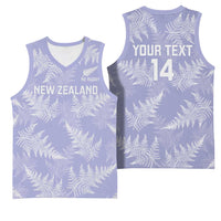 New Zealand Silver Fern Rugby Custom Basketball Jersey Go Aotearoa Champions Purple Version - Polynesian Pride