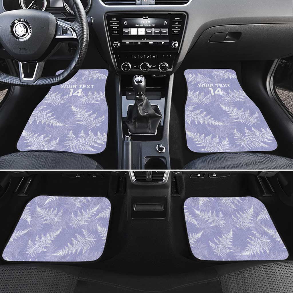 New Zealand Silver Fern Rugby Custom Car Mats Go Aotearoa Champions Purple Version LT14 Set 4pcs Purple - Polynesian Pride