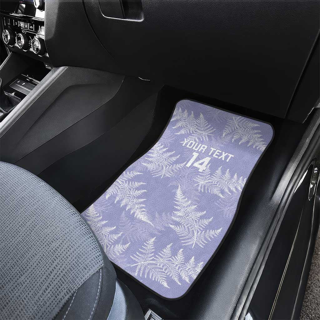 New Zealand Silver Fern Rugby Custom Car Mats Go Aotearoa Champions Purple Version LT14 - Polynesian Pride