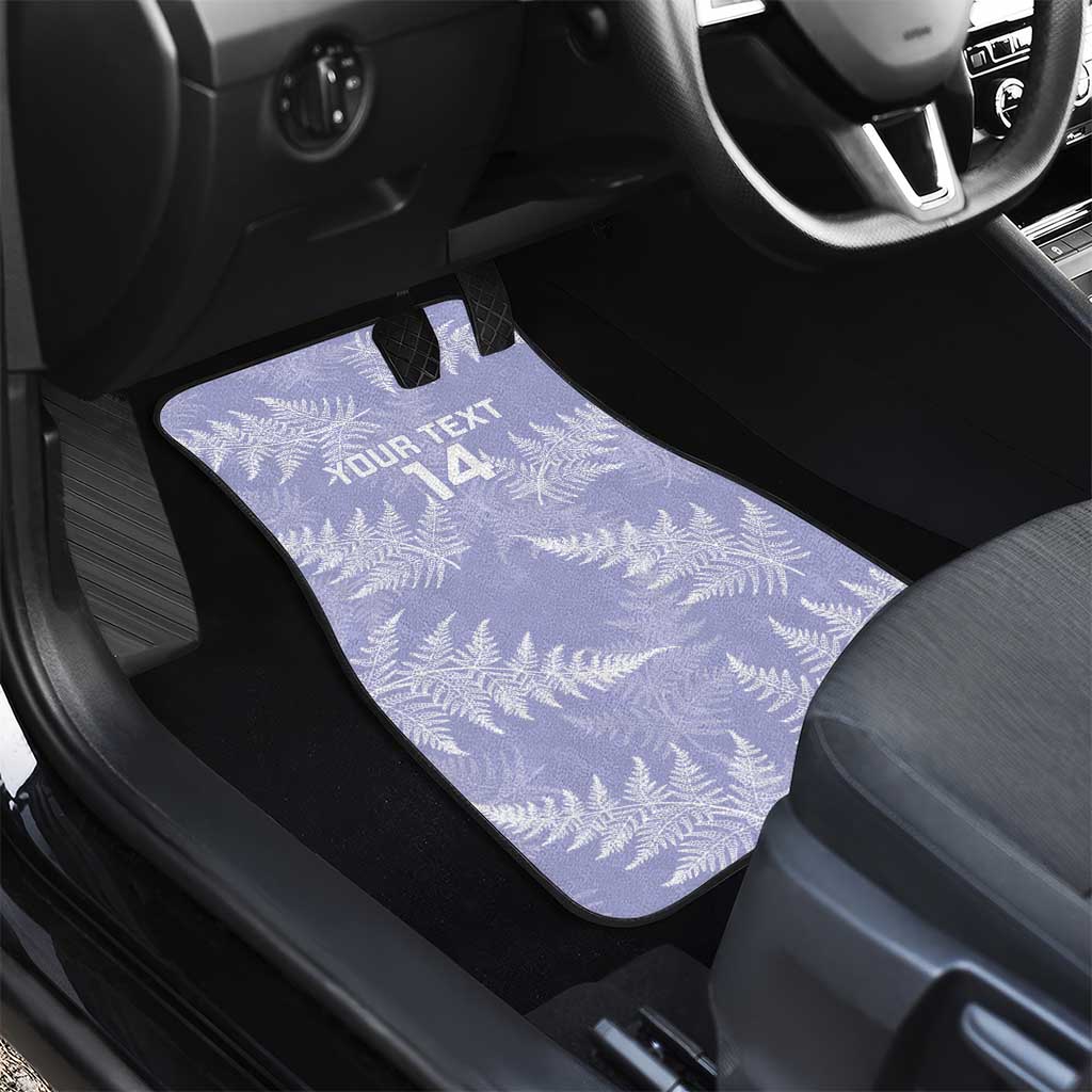 New Zealand Silver Fern Rugby Custom Car Mats Go Aotearoa Champions Purple Version LT14 - Polynesian Pride