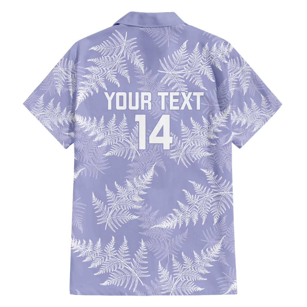 New Zealand Silver Fern Rugby Custom Family Matching Off Shoulder Maxi Dress and Hawaiian Shirt Go Aotearoa Champions Purple Version - Polynesian Pride