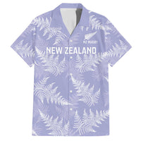 New Zealand Silver Fern Rugby Custom Family Matching Puletasi and Hawaiian Shirt Go Aotearoa Champions Purple Version - Polynesian Pride