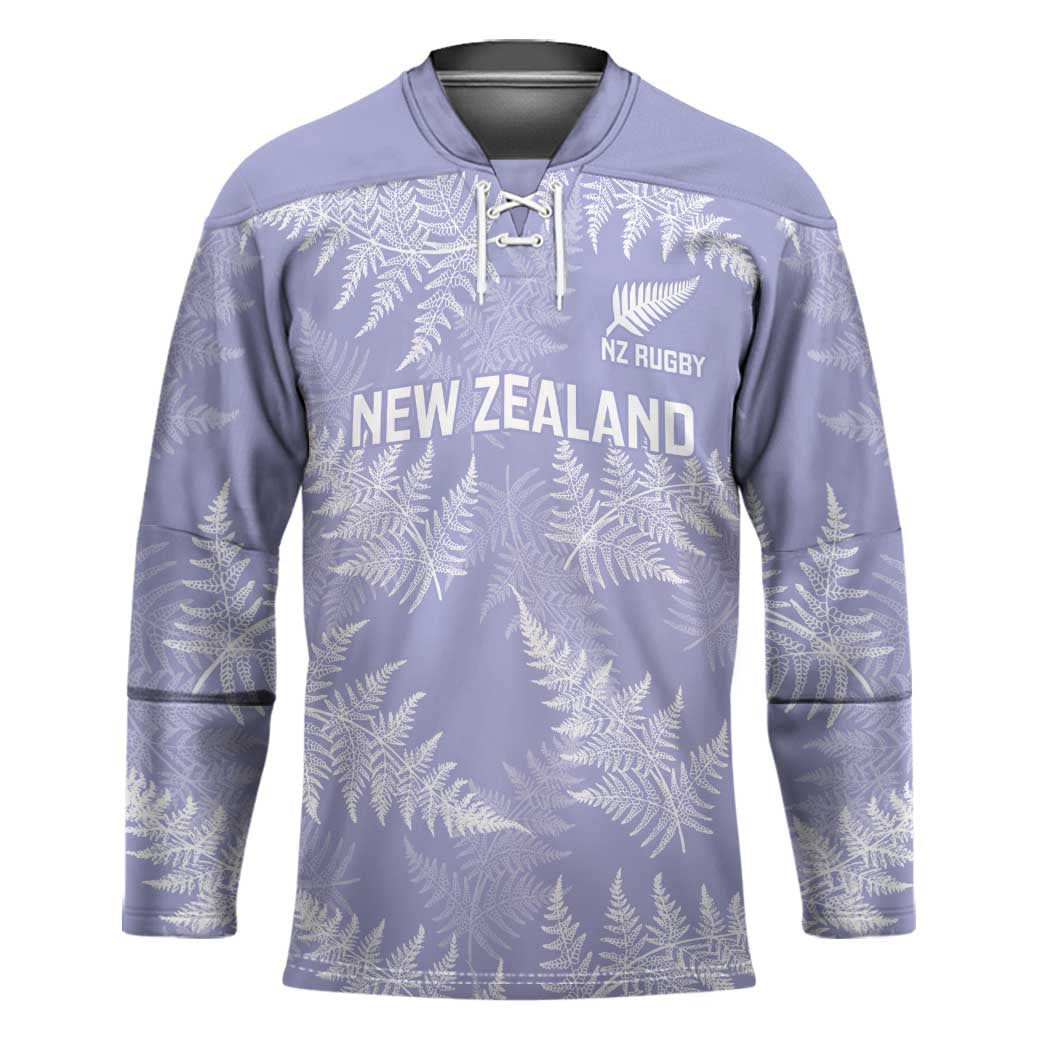 New Zealand Silver Fern Rugby Custom Hockey Jersey Go Aotearoa Champions Purple Version LT14 Unisex Purple - Polynesian Pride