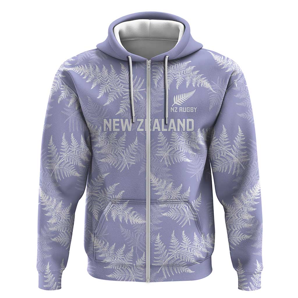 New Zealand Silver Fern Rugby Custom Hoodie Go Aotearoa Champions Purple Version - Polynesian Pride