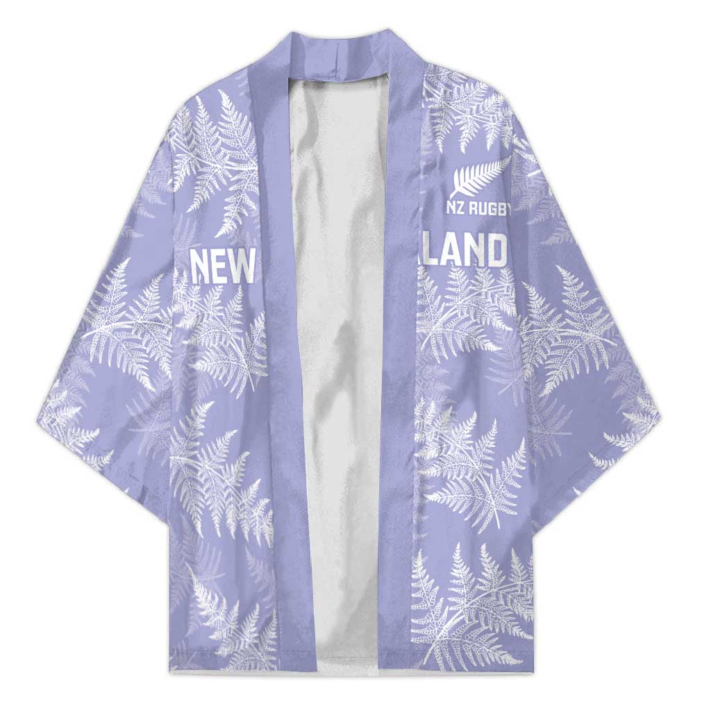 New Zealand Silver Fern Rugby Custom Kimono Go Aotearoa Champions Purple Version - Polynesian Pride