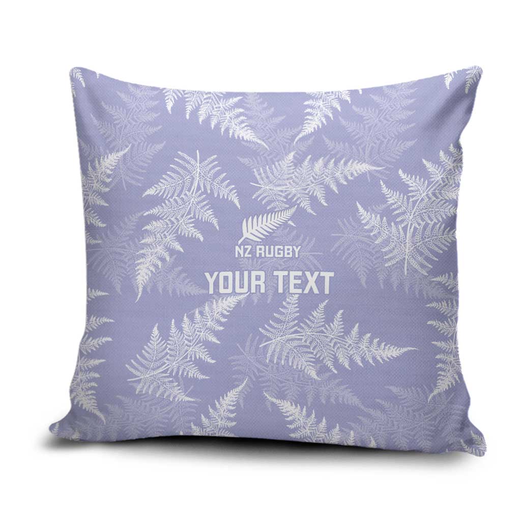 New Zealand Silver Fern Rugby Custom Pillow Cover Go Aotearoa Champions Purple Version - Polynesian Pride
