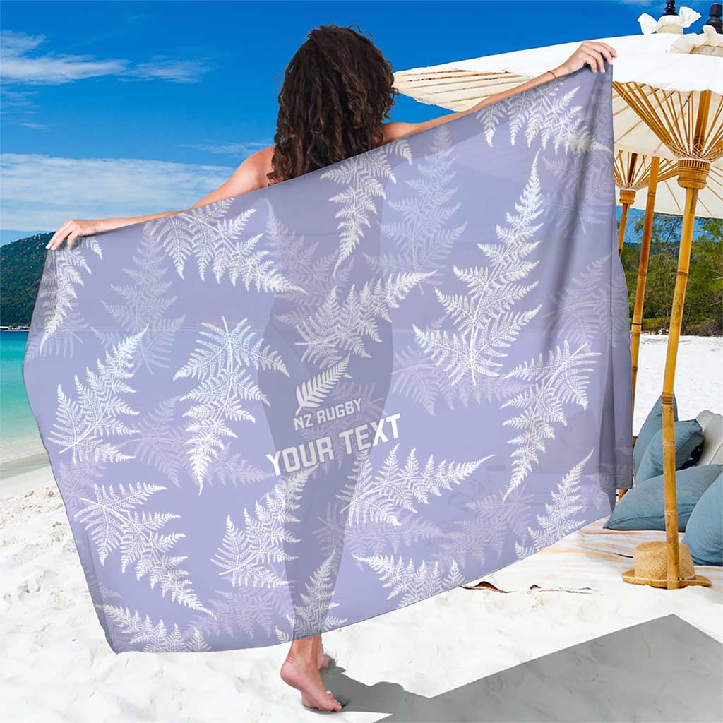 New Zealand Silver Fern Rugby Custom Sarong Go Aotearoa Champions Purple Version LT14 One Size 44 x 66 inches Purple - Polynesian Pride
