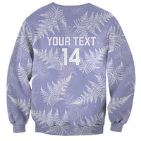 New Zealand Silver Fern Rugby Custom Sweatshirt Go Aotearoa Champions Purple Version - Polynesian Pride