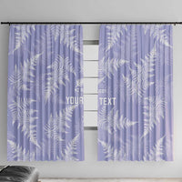 New Zealand Silver Fern Rugby Custom Window Curtain Go Aotearoa Champions Purple Version LT14 With Hooks Purple - Polynesian Pride