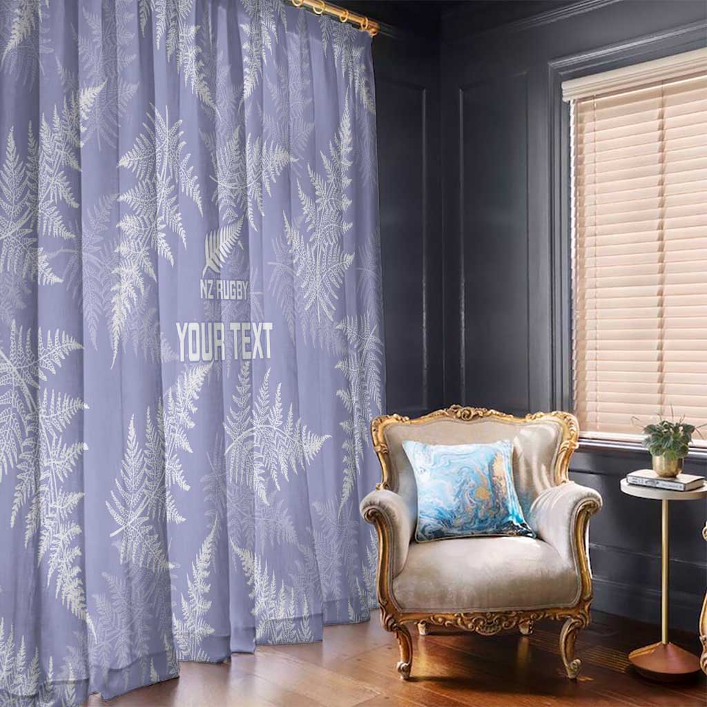 New Zealand Silver Fern Rugby Custom Window Curtain Go Aotearoa Champions Purple Version LT14 - Polynesian Pride
