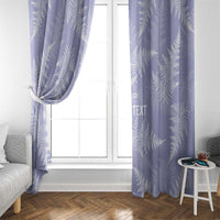 New Zealand Silver Fern Rugby Custom Window Curtain Go Aotearoa Champions Purple Version LT14 - Polynesian Pride