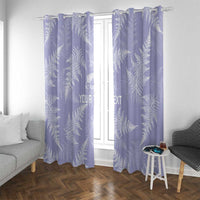 New Zealand Silver Fern Rugby Custom Window Curtain Go Aotearoa Champions Purple Version LT14 With Grommets Purple - Polynesian Pride