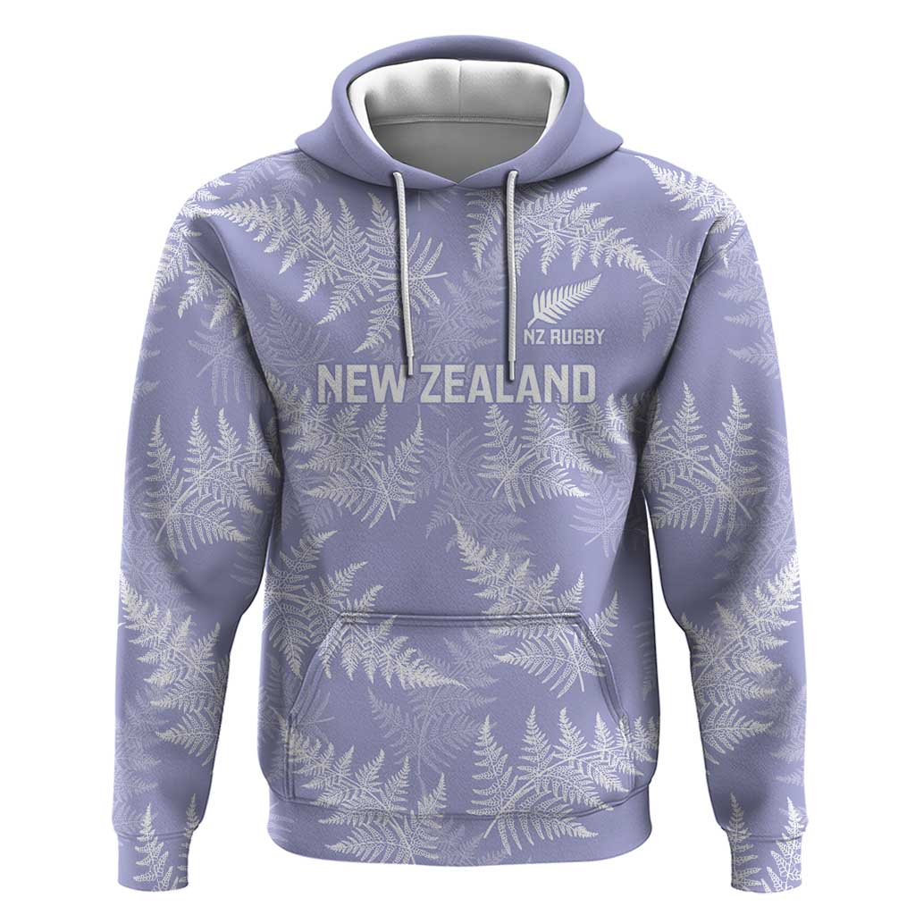 New Zealand Silver Fern Rugby Custom Zip Hoodie Go Aotearoa Champions Purple Version - Polynesian Pride