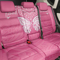 New Zealand Breast Cancer Awareness Back Car Seat Cover Maori Butterfly Pink Ribbon - Polynesian Pride