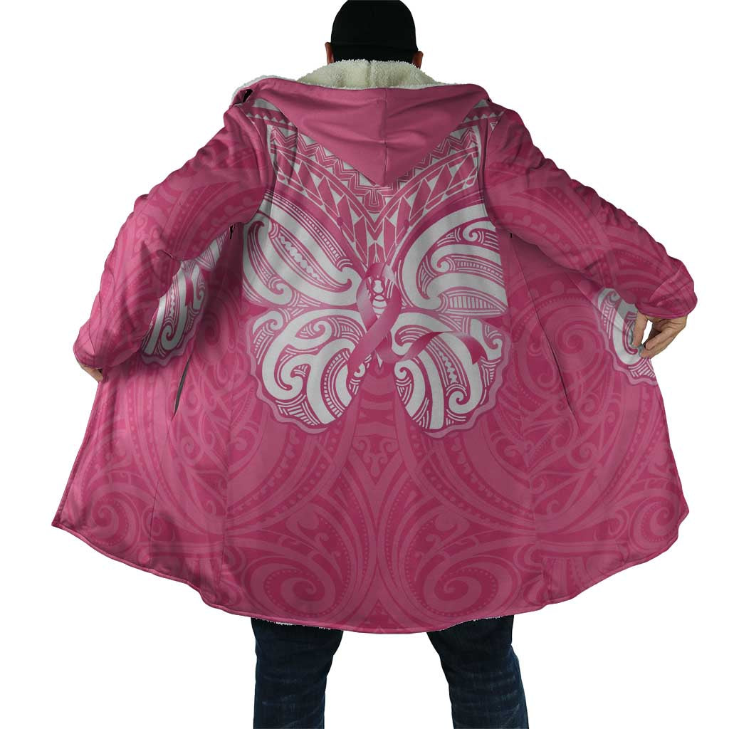 New Zealand Breast Cancer Awareness Cloak Maori Butterfly Pink Ribbon - Polynesian Pride