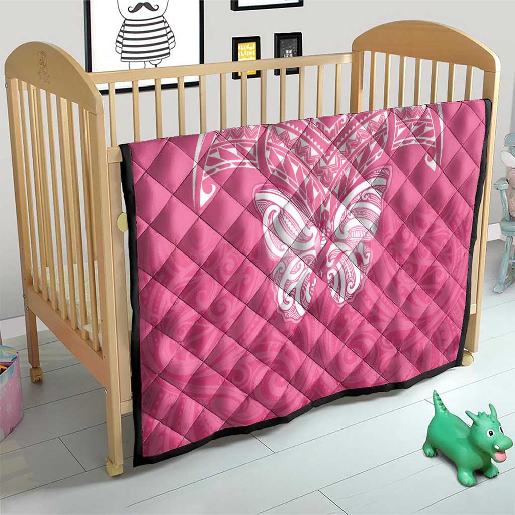 New Zealand Breast Cancer Awareness Quilt Maori Butterfly Pink Ribbon - Polynesian Pride
