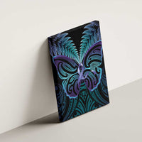 Suicide Prevention New Zealand Canvas Wall Art Aotearoa Maori Butterfly Mix Silver Fern - Polynesian Pride